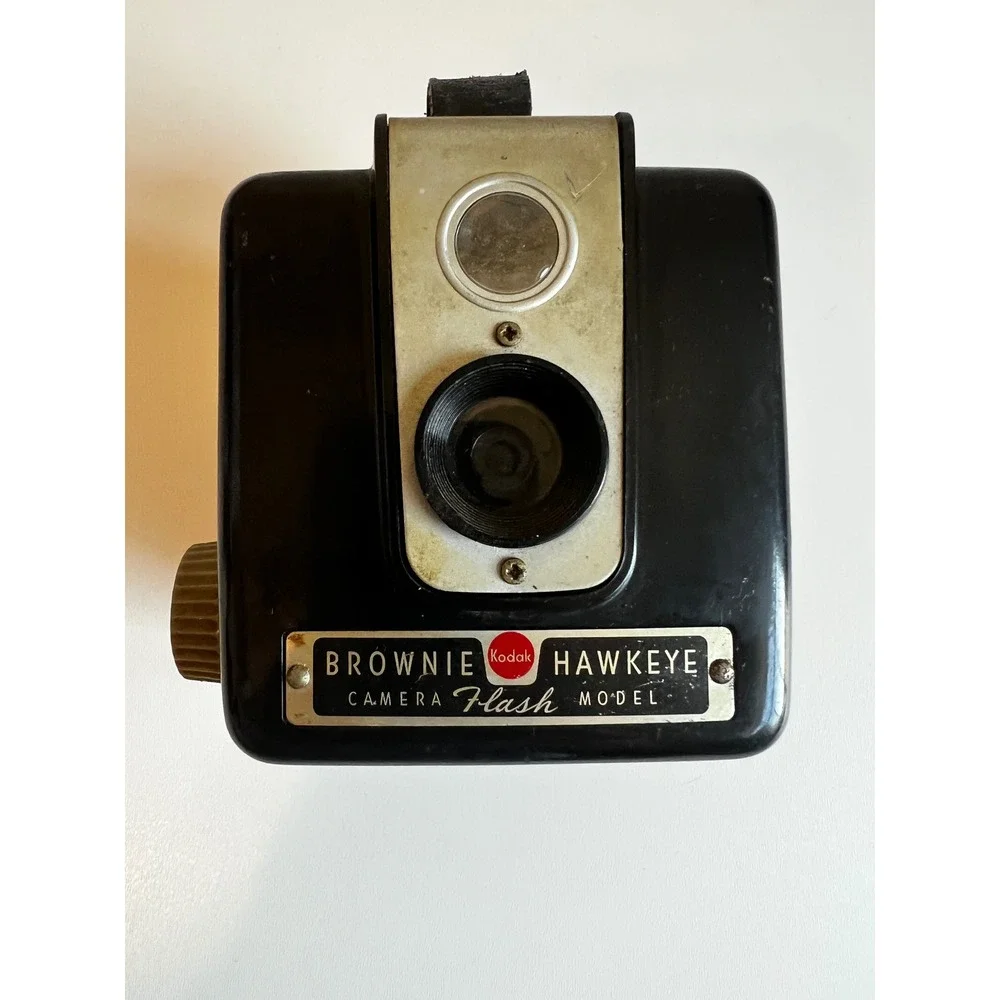 Vintage Kodak Brownie Hawkeye‎ Flash Camera Model Black Retro Photography